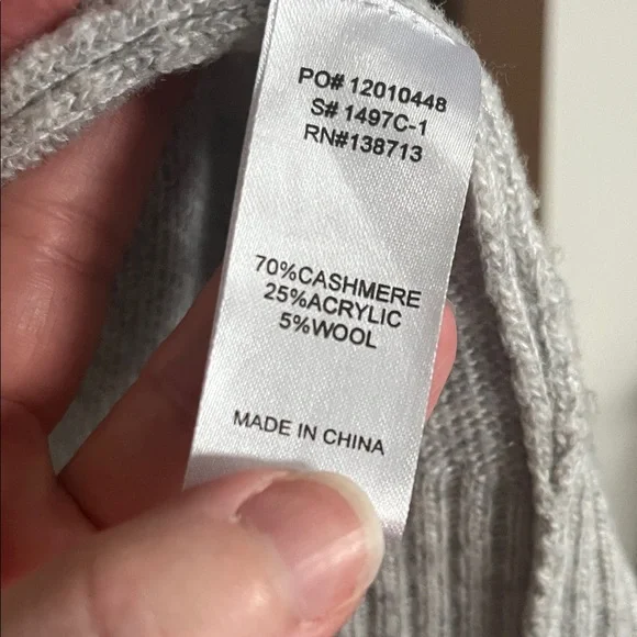 Doe & Rae Light Gray Open Cardigan - Picture 3 of 6